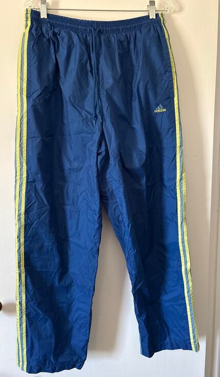 adidas Other - Vintage 90s Adidas Lined Windbreaker Pants Size XL Zip Ankles
